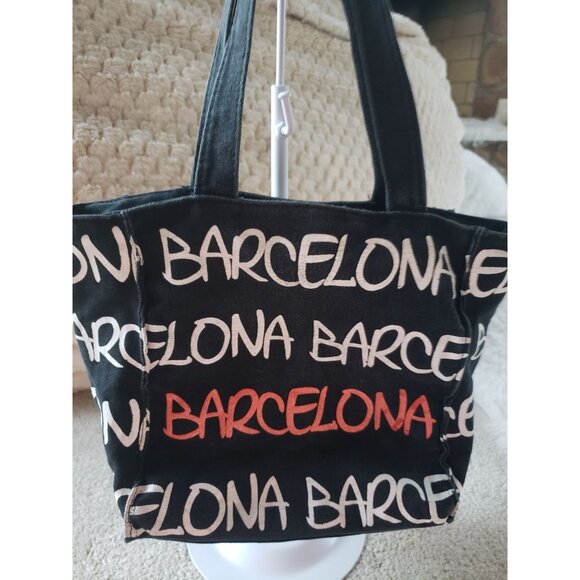 Robin Ruth Barcelona-Canvas Tote Bag With Bold Print & Reinforced Straps Small - Picture 2 of 16